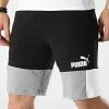 Meilleur prix 👍 Short Jogging 847429 Noir Gris Chiné de Puma ⭐ -Puma Soldes 2022 puma 298165 847429 01 20220117T112524 01