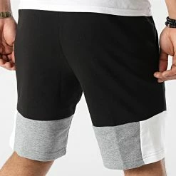 Meilleur prix 👍 Short Jogging 847429 Noir Gris Chiné de Puma ⭐ -Puma Soldes 2022 puma 298165 847429 01 20220117T112528 04