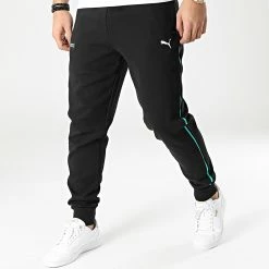 Tout neuf ⌛ Pantalon Jogging A Bandes Mercedes AMG Petronas 533608 Noir de Puma ❤️