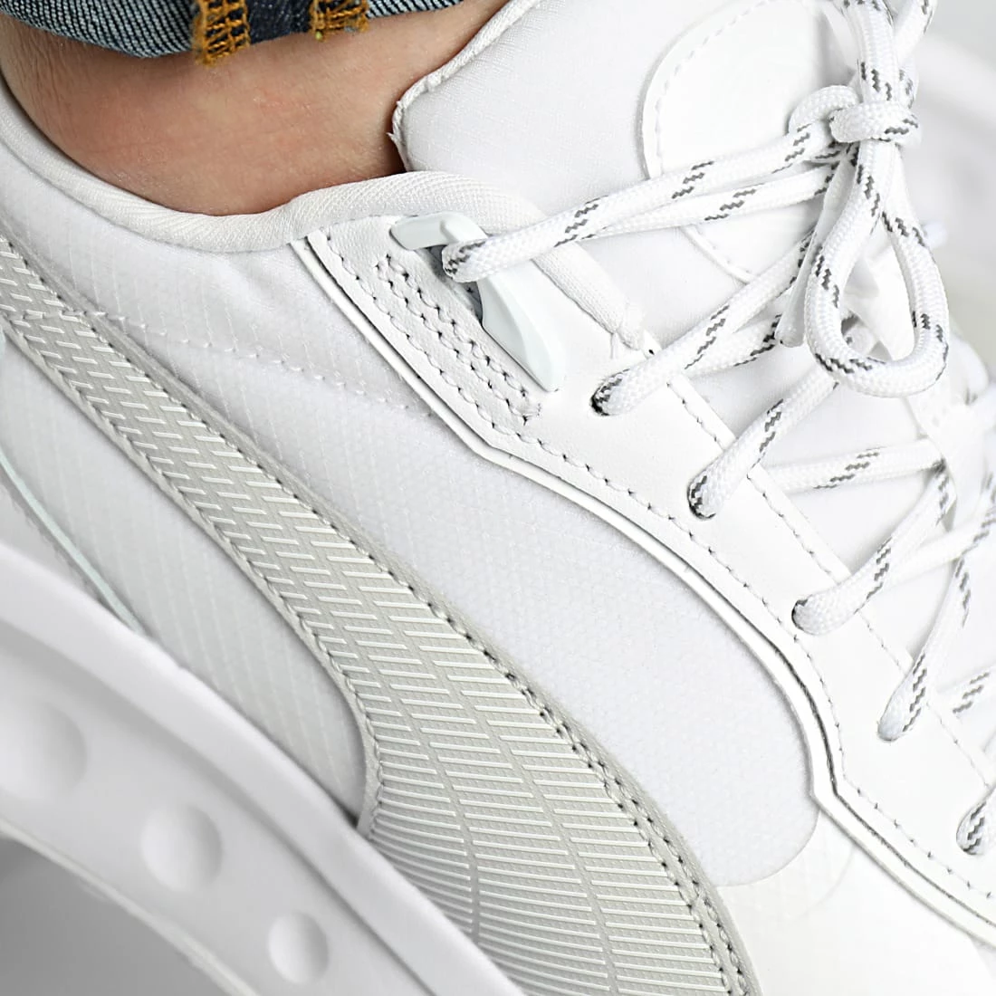 Nouveau 🌟 Baskets Wild Rider Grip LS 384406 Puma White Gray Violet ✔️ 4 Nouveau 🌟 Baskets Wild Rider Grip LS 384406 Puma White Gray Violet ✔️ – Image 2