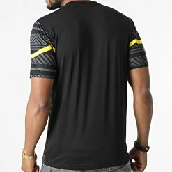 Remise ✨ Tee 👚 Shirt Borussia Dortmund Prematch Noir Gris de Puma ⌛ -Puma Soldes 2022 puma 300661 765018 02 20220216T145232 04