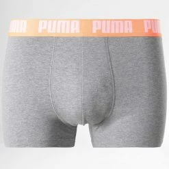 Grosses soldes ⭐ Lot De 2 Boxers Everyday Gris Chiné Noir de Puma 💯 -Puma Soldes 2022 puma 301037 521015001 029 20220215T145100 04