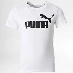 Coupon 👍 Tee 👚 Shirt Enfant Essential Logo 586960 Blanc de Puma ⌛