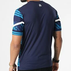 Offres 🔥 Tee 👕 Shirt OM Prematch 765120 Bleu Marine de Puma 🎁 -Puma Soldes 2022 puma 303000 765120 12 20220210T142931 04