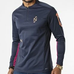 Promo 🔔 Sweat A Col Zippé Neymar Jr Flare 605609 Bleu Marine de Puma 😍