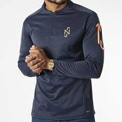 Promo 🔔 Sweat A Col Zippé Neymar Jr Flare 605609 Bleu Marine de Puma 😍 -Puma Soldes 2022 puma 303014 605609 09 20220215T160048 03
