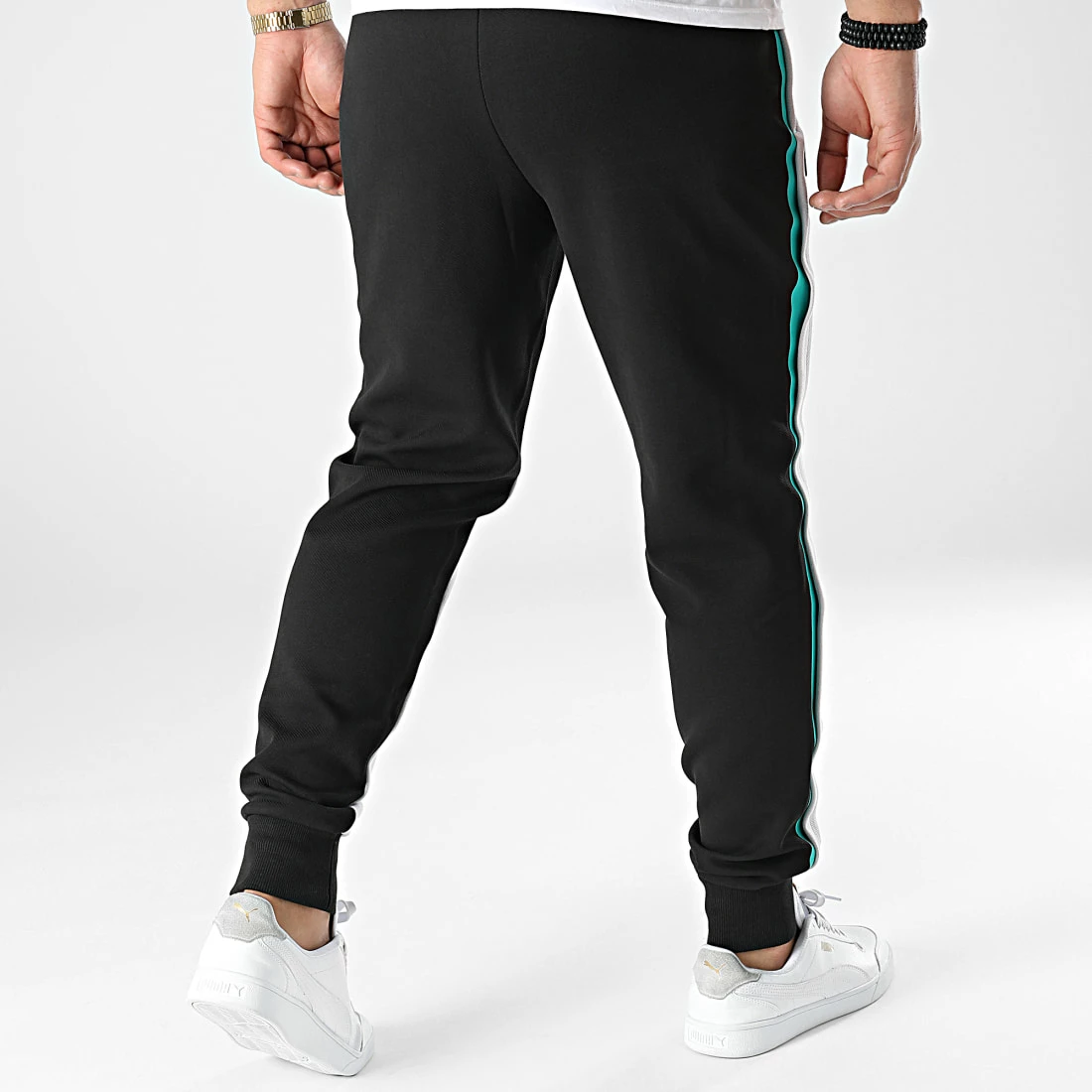 Meilleure vente 🛒 Pantalon Jogging A Bandes Mercedes AMG Petronas 533608 Gris Clair Noir de Puma 🥰 6 Meilleure vente 🛒 Pantalon Jogging A Bandes Mercedes AMG Petronas 533608 Gris Clair Noir de Puma 🥰 – Image 4