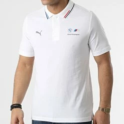Vente flash ✨ Polo A Manches Courtes BMW Motorsport 533377 Blanc de Puma ✔️