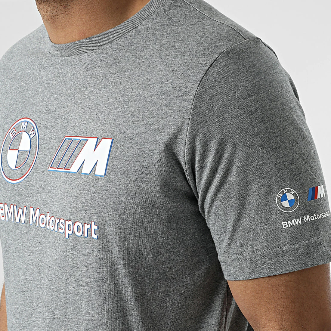 Le moins cher 🌟 Tee 👚 Shirt Bmw Motorsport Logo 533398 Gris Chiné de Puma ⌛ 4 Le moins cher 🌟 Tee 👚 Shirt Bmw Motorsport Logo 533398 Gris Chiné de Puma ⌛ – Image 2