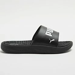 Bon marché 👏 Claquettes Softride Slide Massage 383062 Puma Black Puma White ❤️ -Puma Soldes 2022 puma 305391 383062 01 20220325T142239 03