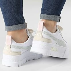 Remise ✨ Baskets Femme Mayze Luxe 383995 Puma White Pristine 😉 -Puma Soldes 2022 puma 305556 383995 01 20220224T155326 04