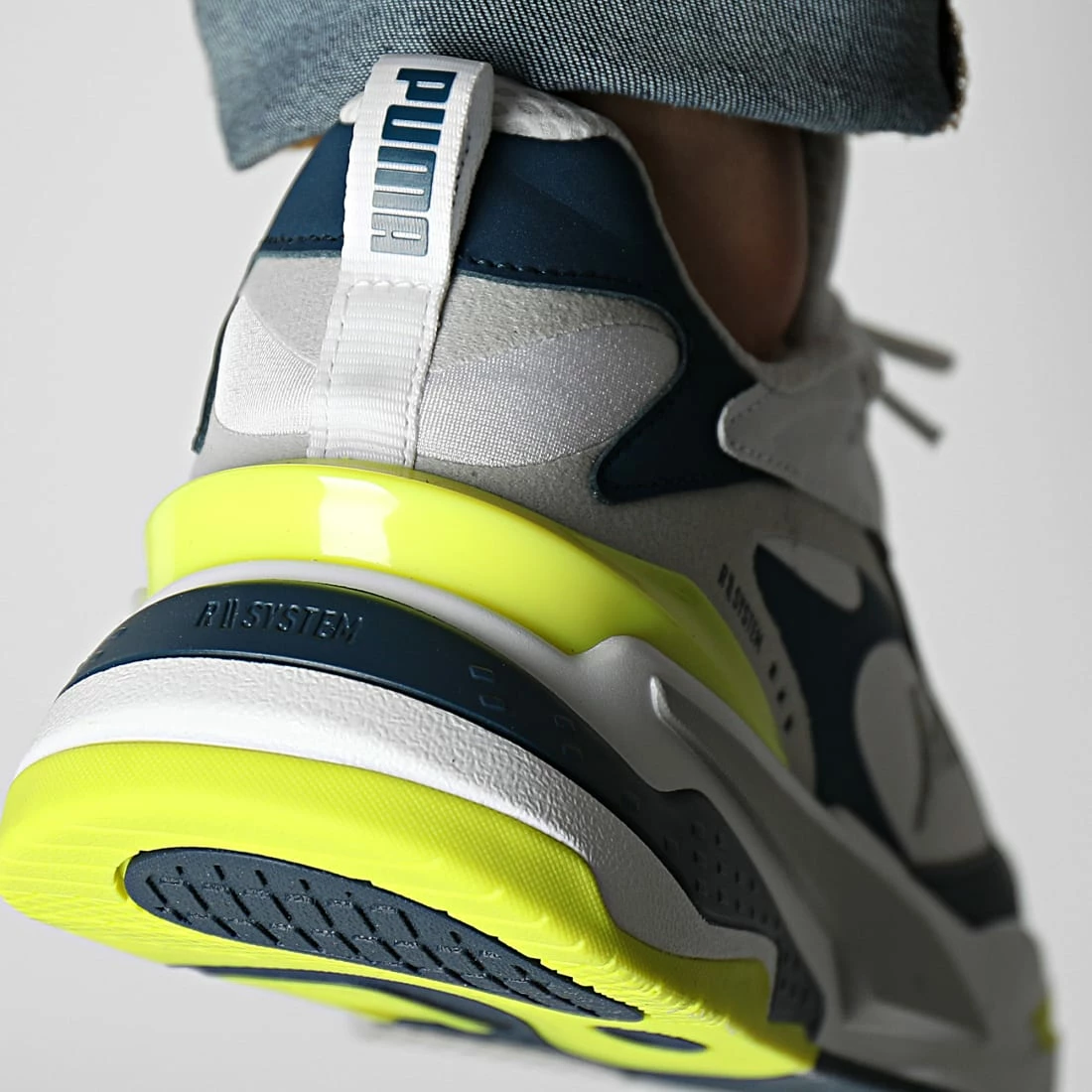 Grosses soldes 😍 Baskets RS Fast 380562 White Intense Blue Yellow Glow de Puma ⌛ 6 Grosses soldes 😍 Baskets RS Fast 380562 White Intense Blue Yellow Glow de Puma ⌛ – Image 4