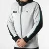 Meilleur prix 💯 Sweat Zippé Capuche Mercedes A Bandes AMG Petronas 533607 Gris Clair de Puma 👍 -Puma Soldes 2022 puma 307646 533607 02 20220308T152535 01
