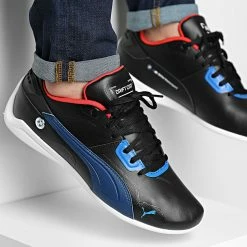 Bon marché 👏 Baskets BMW M Motorsport Drift Cat Delta 307100 Puma Black Estate Blue 😀