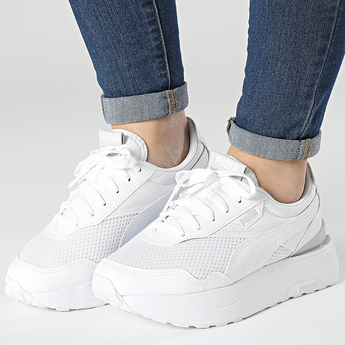 De gros ✨ Baskets Femme Cruise Rider REStyle 384060 Puma White ❤️ 3 De gros ✨ Baskets Femme Cruise Rider REStyle 384060 Puma White ❤️