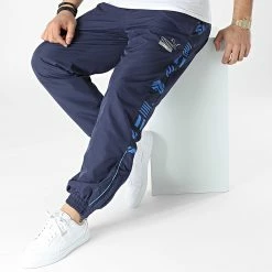 Top 10 🔔 Pantalon Jogging OM 765173 Bleu Marine de Puma 👍 -Puma Soldes 2022 puma 308450 765173 31 20220311T151847 04