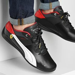 Vente flash 🛒 Baskets Ferrari Drift Cat Detla 306864 Puma Black Puma White 🧨