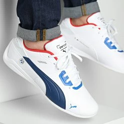 Nouveau 🧨 Baskets BMW M Motorsport Drift Cat Delta 307100 Puma White Estate Blue 🔔