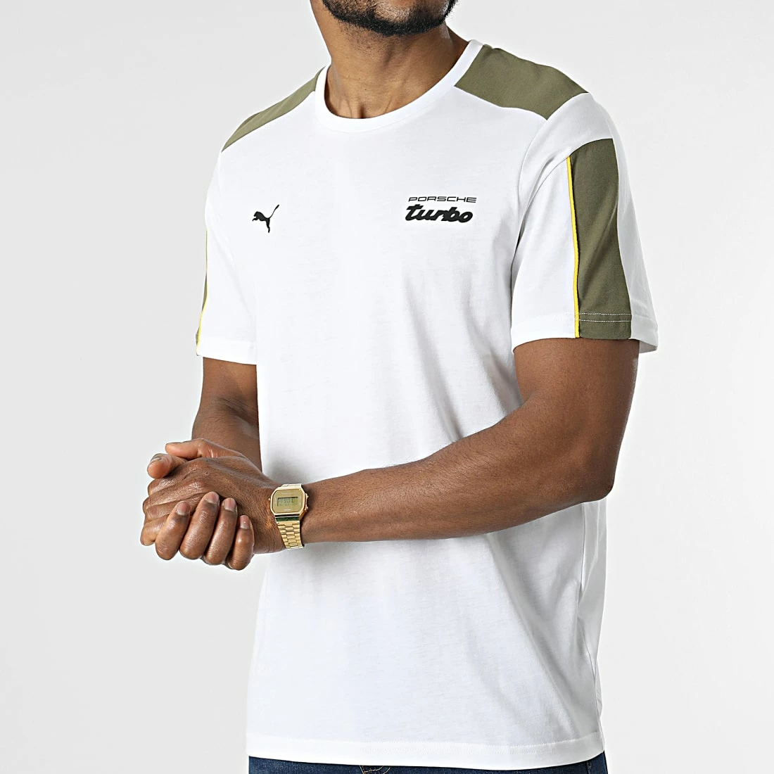 Grosses soldes 😉 Tee 👚 Shirt PL T7 533784 Blanc de Puma ❤️ 4 Grosses soldes 😉 Tee 👚 Shirt PL T7 533784 Blanc de Puma ❤️ – Image 3