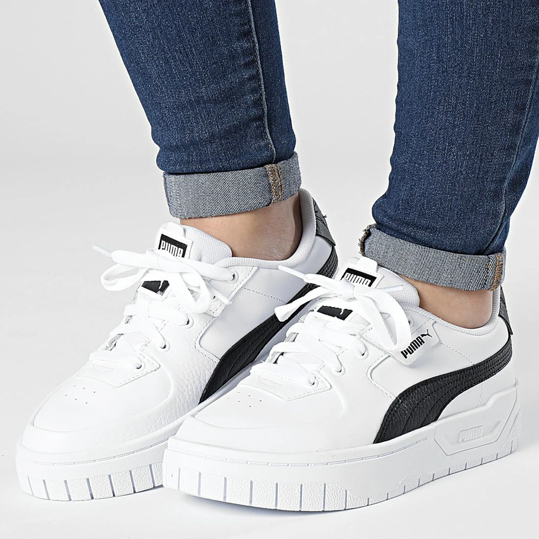 Le moins cher 🎉 Baskets Femme Cali Dream Leather 383157 Puma White Puma Black 👏 3 Le moins cher 🎉 Baskets Femme Cali Dream Leather 383157 Puma White Puma Black 👏