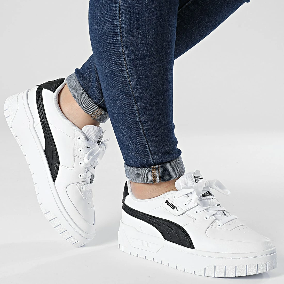 Le moins cher 🎉 Baskets Femme Cali Dream Leather 383157 Puma White Puma Black 👏 5 Le moins cher 🎉 Baskets Femme Cali Dream Leather 383157 Puma White Puma Black 👏 – Image 3