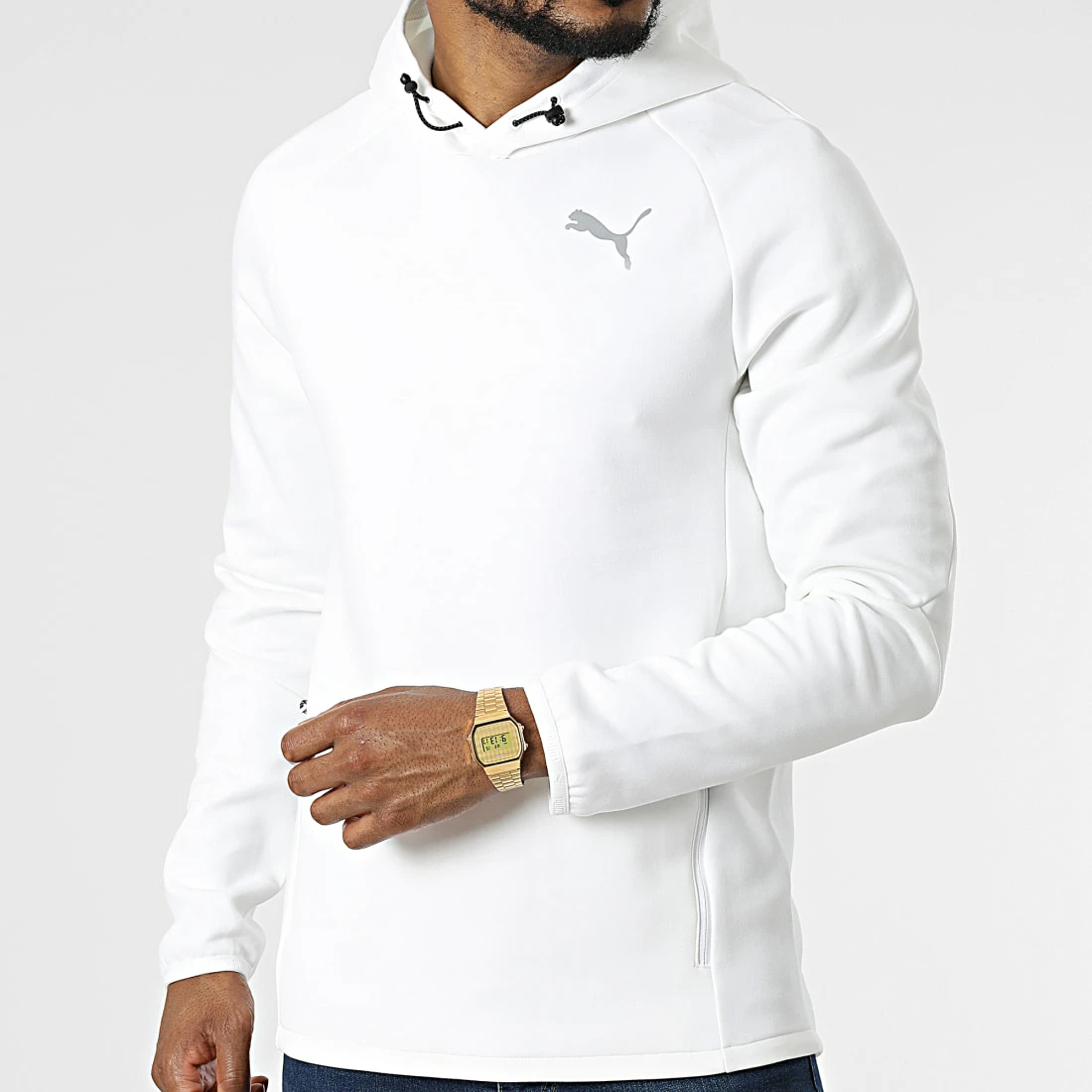 Meilleur prix 🤩 Sweat Capuche 847400 Blanc de Puma 👍 5 Meilleur prix 🤩 Sweat Capuche 847400 Blanc de Puma 👍 – Image 3
