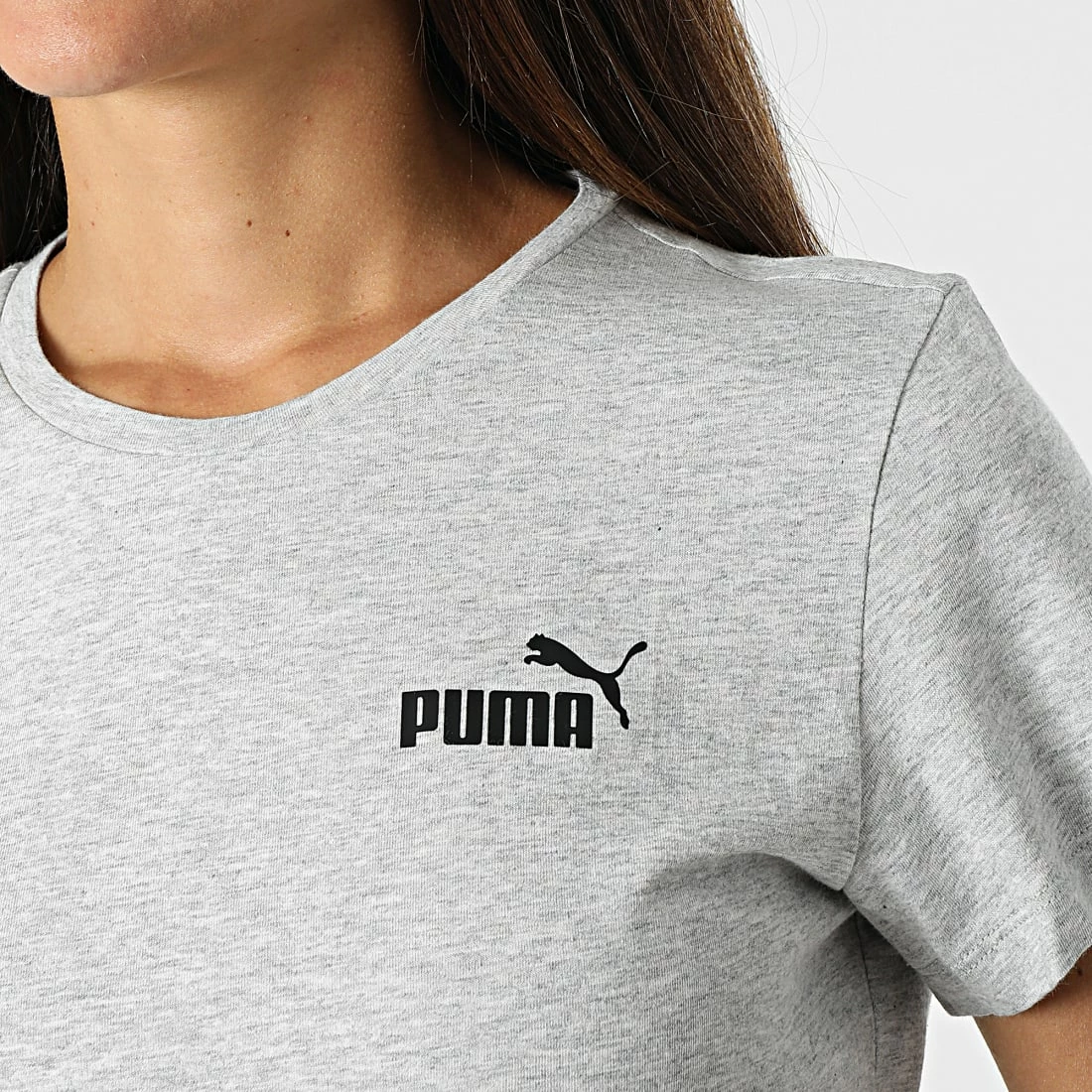 Remise 🧨 Tee 👚 Shirt Femme 586776 Gris Chiné de Puma ❤️ 4 Remise 🧨 Tee 👚 Shirt Femme 586776 Gris Chiné de Puma ❤️ – Image 2