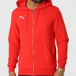 Acheter 🔥 Sweat Zippé Capuche 656708 Rouge de Puma 🥰