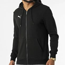 Meilleur prix ✨ Sweat Zippé Capuche 656708 Noir de Puma ⌛