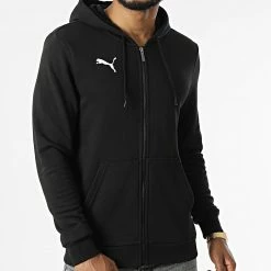 Meilleur prix ✨ Sweat Zippé Capuche 656708 Noir de Puma ⌛ -Puma Soldes 2022 puma 319394 656708 03 20220518T142857 03