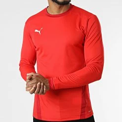 Remise 🎁 Tee 👚 Shirt De Sport Manches Longues 704260 Rouge de Puma 🧨 -Puma Soldes 2022 puma 319401 704260 01 20220517T160355 03