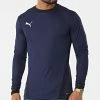 Vente flash 🎉 Tee 👕 Shirt De Sport Manches Longues 704260 Bleu Marine de Puma ✔️ -Puma Soldes 2022 puma 319412 704260 06 20220518T140517 01