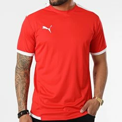 Bon marché 🔔 Tee 👚 Shirt De Sport 704917 Rouge de Puma ✨ -Puma Soldes 2022 puma 319414 704917 01 20220518T135600 03