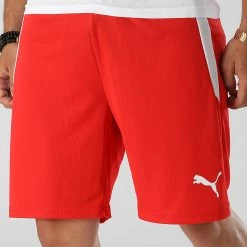 Grosses soldes 🤩 Short Jogging 704924 Rouge de Puma 🤩
