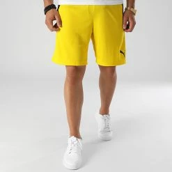 Grosses soldes ✨ Short Jogging 704924 Jaune de Puma 🔥 -Puma Soldes 2022 puma 319445 704924 07 20220517T160901 03