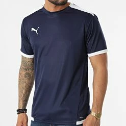 Grosses soldes 🛒 Tee 👕 Shirt Team Liga Bleu Marine de Puma 😀