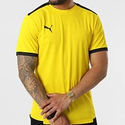 Offres 🥰 Tee 👚 Shirt Team Liga 704917 Jaune de Puma 🎉 -Puma Soldes 2022 puma 320224 704917 07 20220519T154938 03