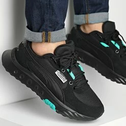 Promo 😍 Baskets Mercedes AMG F1 Wild Rider 307117 Puma Black 🎉