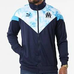 Sortie 👏 Veste Zippée OM Iconic Bleu Marine de Puma 🎉 -Puma Soldes 2022 puma 323816 765154 12 20220623T160045 03