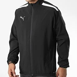 Budget 🥰 Veste Zippée Team LIGA Sideline 657259 Noir de Puma ❤️