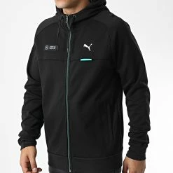 Promo 🧨 Veste Zippé A Capuche MAPF1 534906 Noir de Puma 🔔