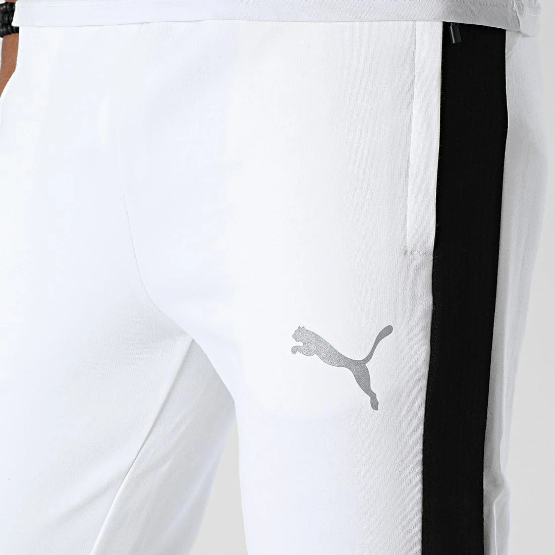 De gros 💯 Pantalon jogging A Bandes Evostripe 849917 Blanc de Puma 😍 4 De gros 💯 Pantalon jogging A Bandes Evostripe 849917 Blanc de Puma 😍 – Image 2