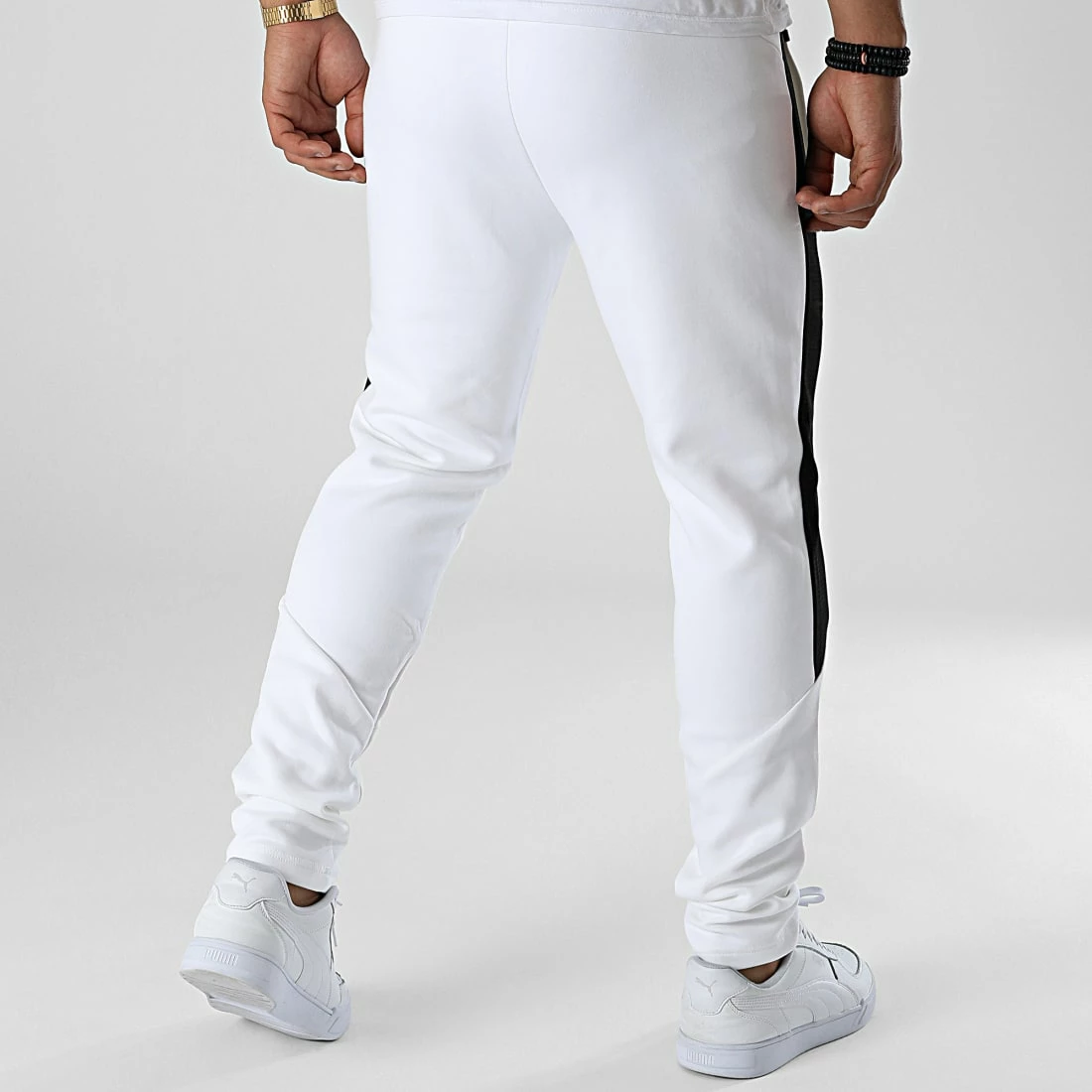 De gros 💯 Pantalon jogging A Bandes Evostripe 849917 Blanc de Puma 😍 6 De gros 💯 Pantalon jogging A Bandes Evostripe 849917 Blanc de Puma 😍 – Image 4