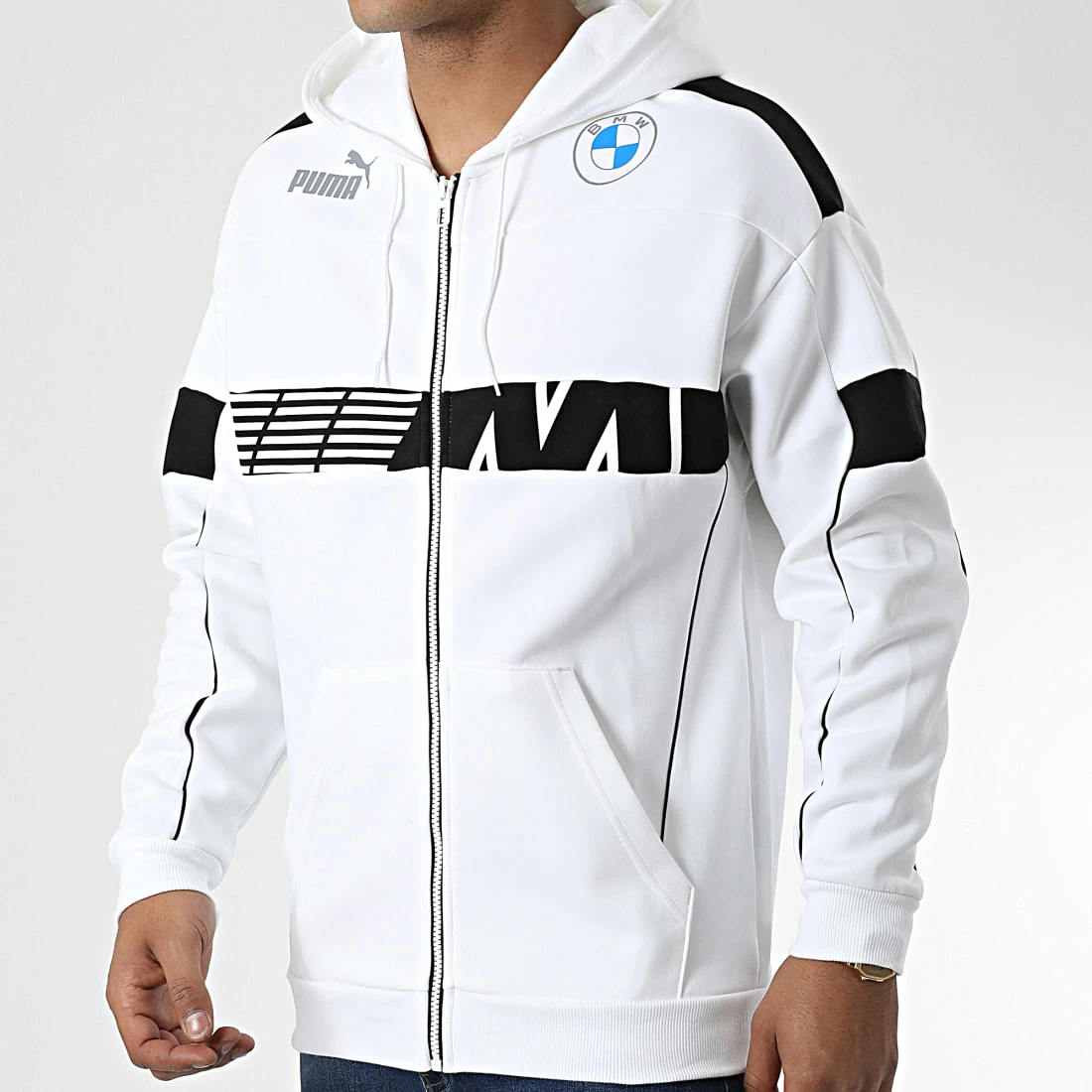 Sortie 🔔 Sweat Zippé Capuche BMW Motorsport SDS 535102 Blanc de Puma 🧨 3 Sortie 🔔 Sweat Zippé Capuche BMW Motorsport SDS 535102 Blanc de Puma 🧨