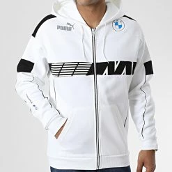 Sortie 🔔 Sweat Zippé Capuche BMW Motorsport SDS 535102 Blanc de Puma 🧨 8 Sortie 🔔 Sweat Zippé Capuche BMW Motorsport SDS 535102 Blanc de Puma 🧨 -Puma Soldes 2022 puma 325534 535102 02 20220706T160341 03
