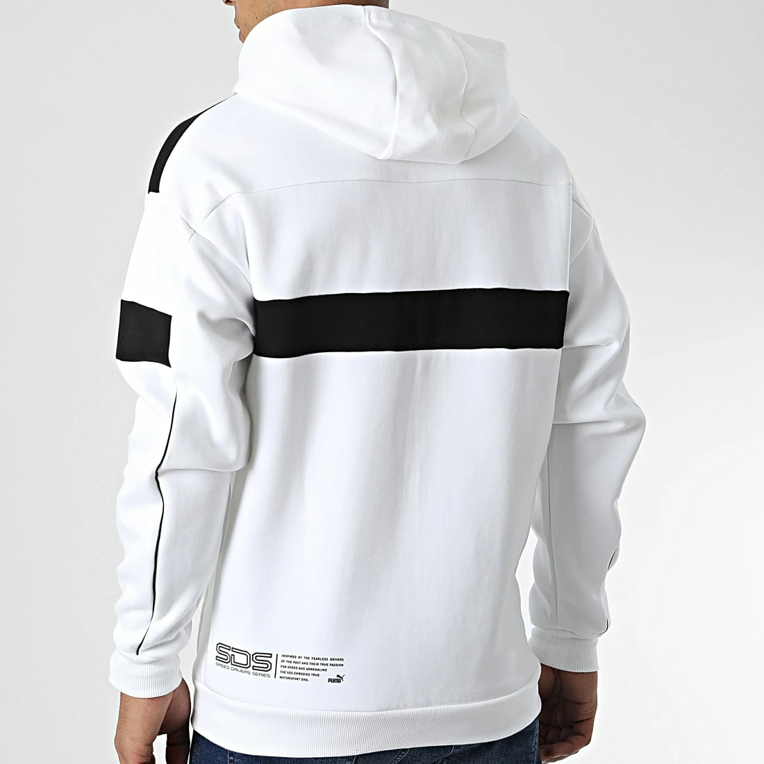 Sortie 🔔 Sweat Zippé Capuche BMW Motorsport SDS 535102 Blanc de Puma 🧨 6 Sortie 🔔 Sweat Zippé Capuche BMW Motorsport SDS 535102 Blanc de Puma 🧨 – Image 4