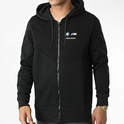Meilleure affaire ✔️ Veste Zippée A Capuche BMW Motorsport Hdd 535864 Noir de Puma ❤️