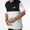 Nouveau ⌛ Tee 👚 Shirt Puma Power Colorblock 849801 Gris Chiné Noir 🧨 -Puma Soldes 2022 puma 326114 849801 04 20220706T160212 01