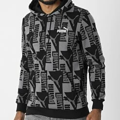 Promo 🎁 Sweat Capuche 849799 Noir Gris de Puma 🤩