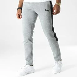 De gros 🎁 Pantalon Jogging 585814 Gris Chiné de Puma 👏